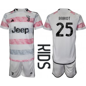 Juventus Adrien Rabiot #25 Replica Away Stadium Kit for Kids 2023-24 Short Sleeve (+ pants)
